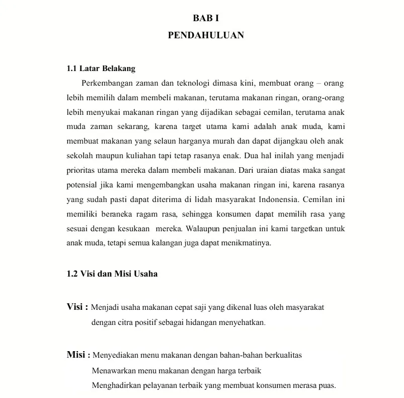 cara menulis proposal bisnis 2