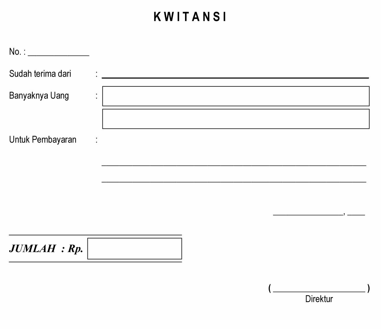 Download Kwitansi Kosong Word Excel Dan Pdf Gratis 5236