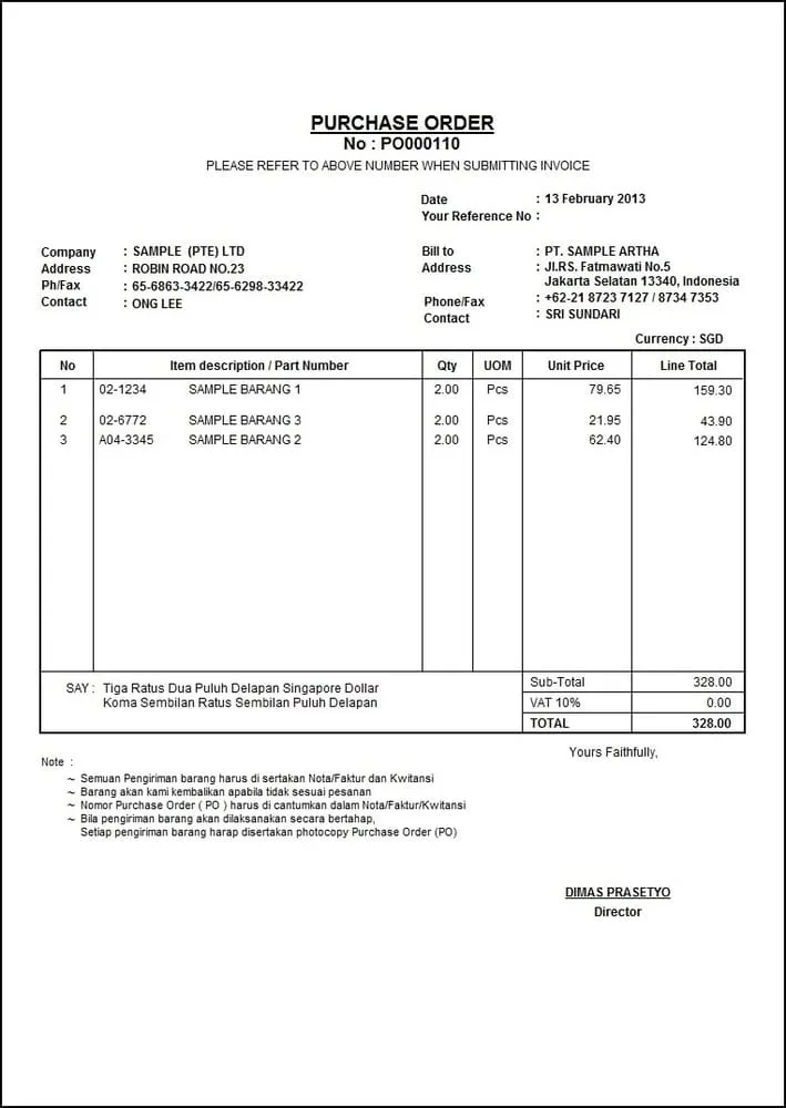 contoh-purchasing order satu
