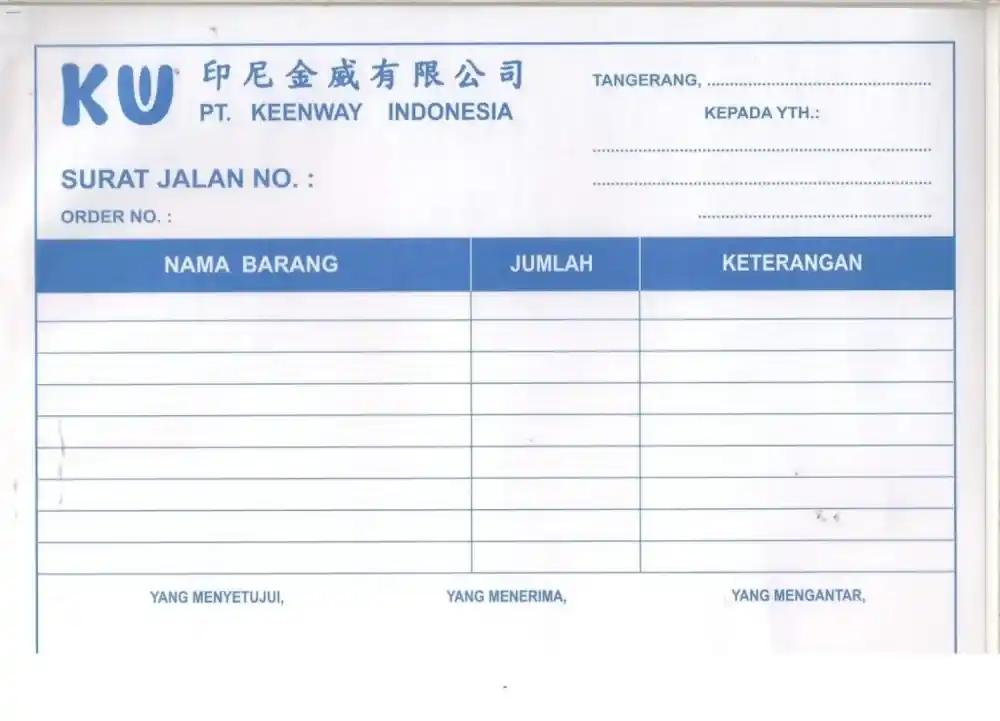 surat jalan barang