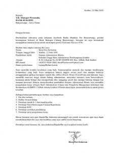 Contoh Surat Lamaran Kerja Terbaik, Dijamin Dilirik HRD
