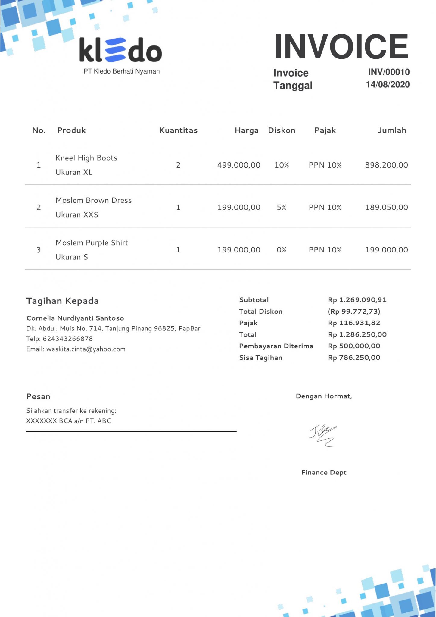 Pentingnya Invoice Tagihan Dan Cara Mudah Membuatnya