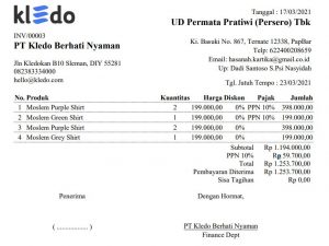 Format Invoice Yang Sering Digunakan Dalam Bisnis