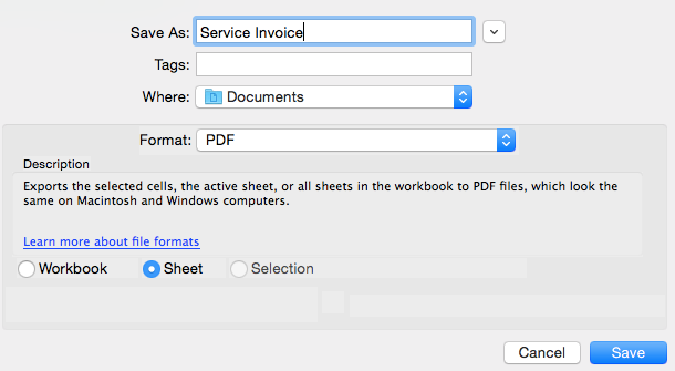 Invoice excel 6