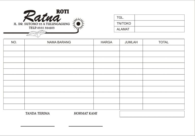 Download Nota Kosong Docs, PDF, Dan Excel Gratis - Kledo Blog