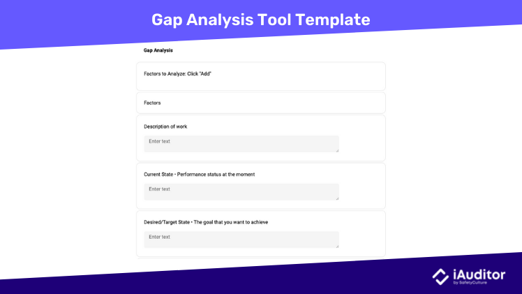 template gap analysis