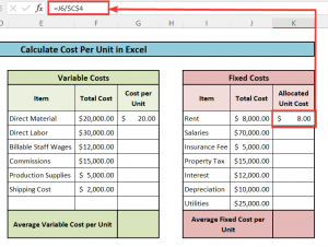 Rumus Biaya Per Unit, Cara Hitung Di Excel Dan Tips Mengoptimalkannya