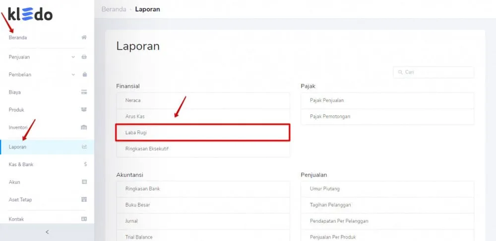 Laporan laba rugi Kledo laporan laba rugi perusahaan jasa 1
