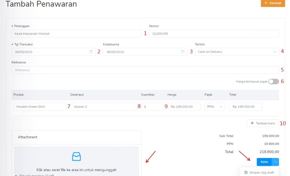 surat penawaran harga 2