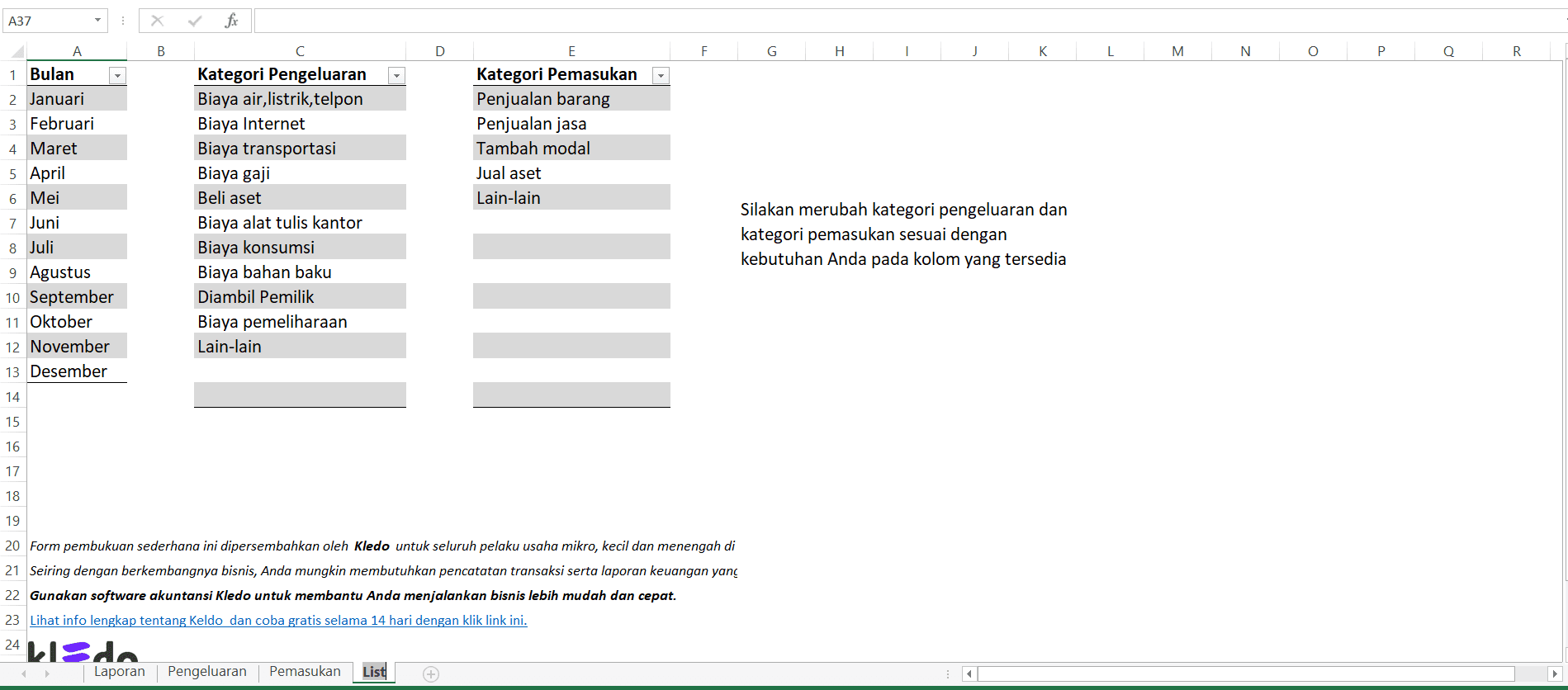 Download Template Pembukuan Toko Excel Gratis Kledo B vrogue.co