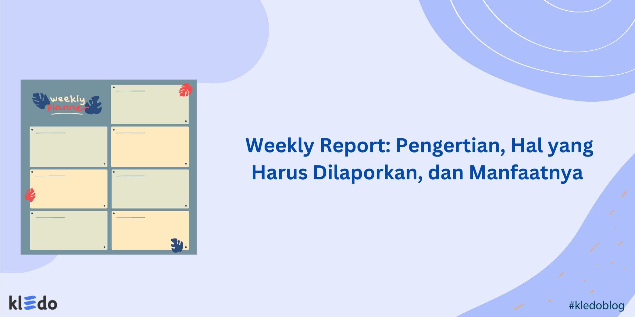 weekly report banner