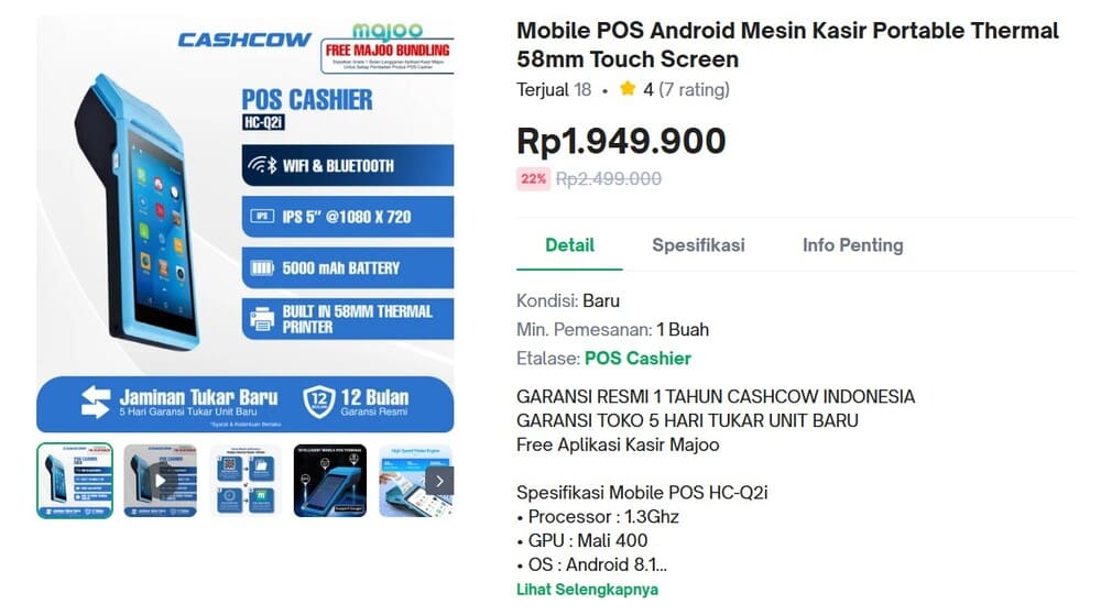 mPos cashcow android