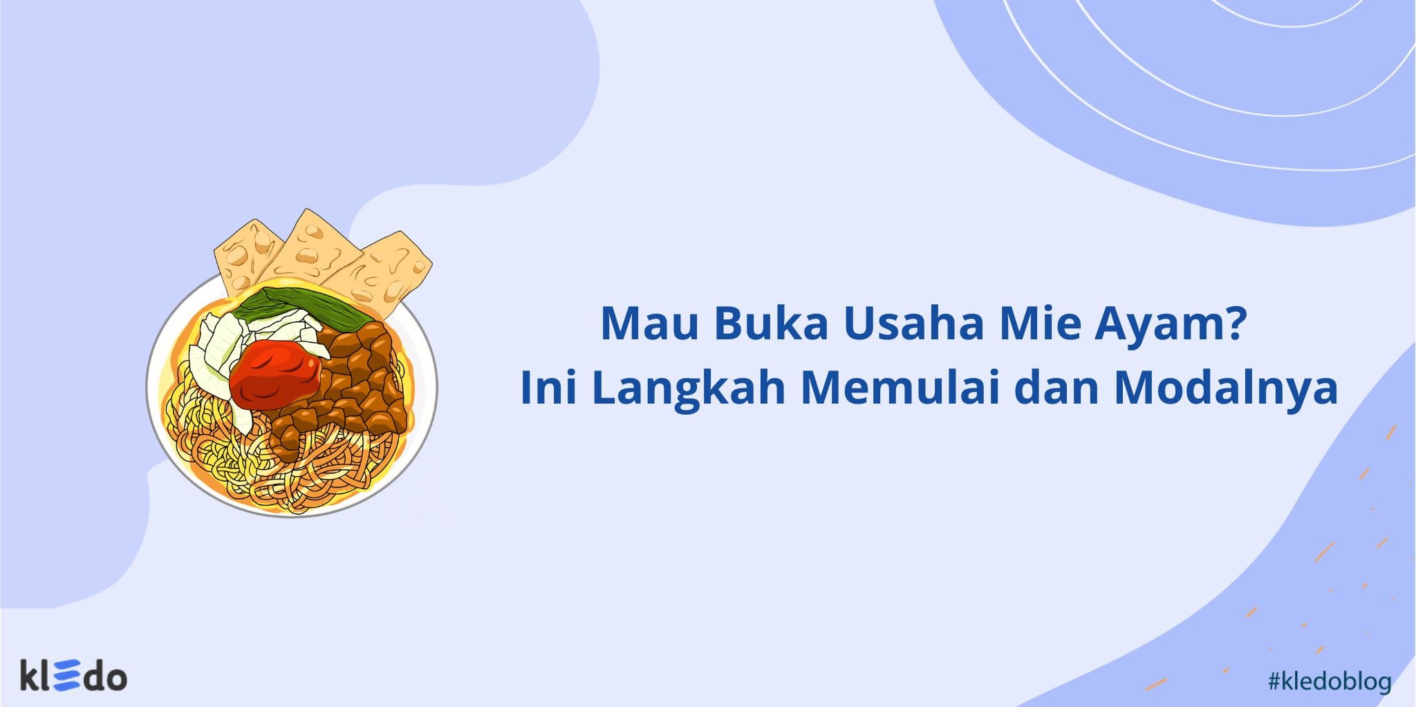 usaha mie ayam banner