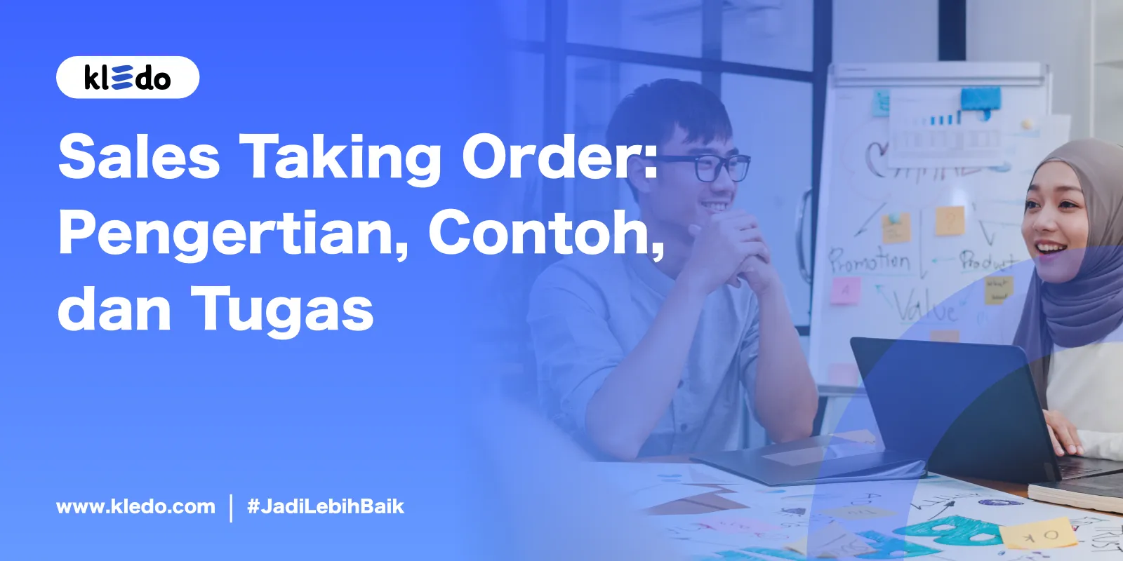 sales taking order banner