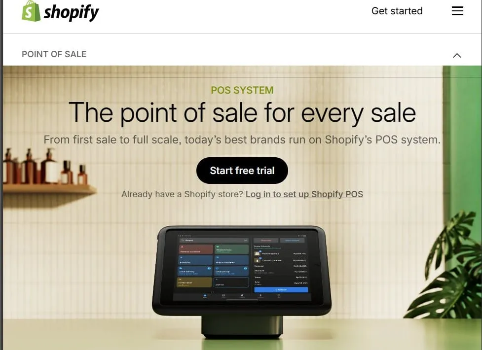 sistem kasir salon shopify pos
