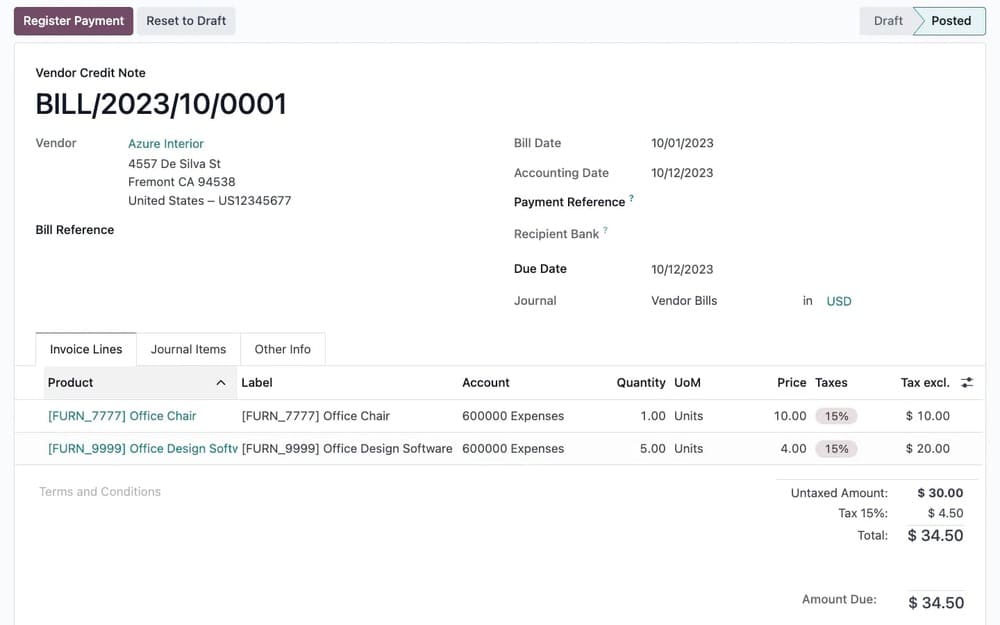 software akuntansi odoo