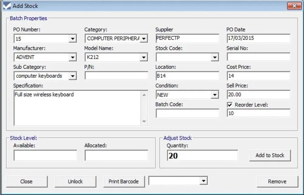 software stok barang gratis rightcontrol