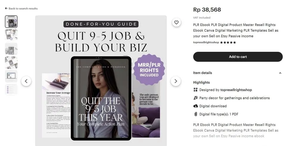 contoh ebook yang dijual