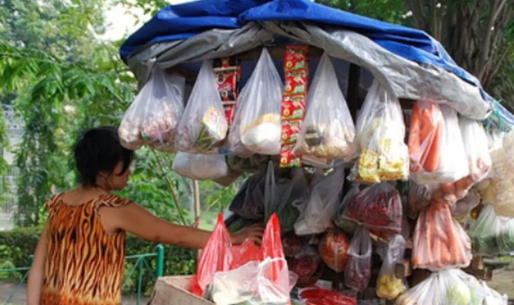 ilustrasi jual sayur keliling