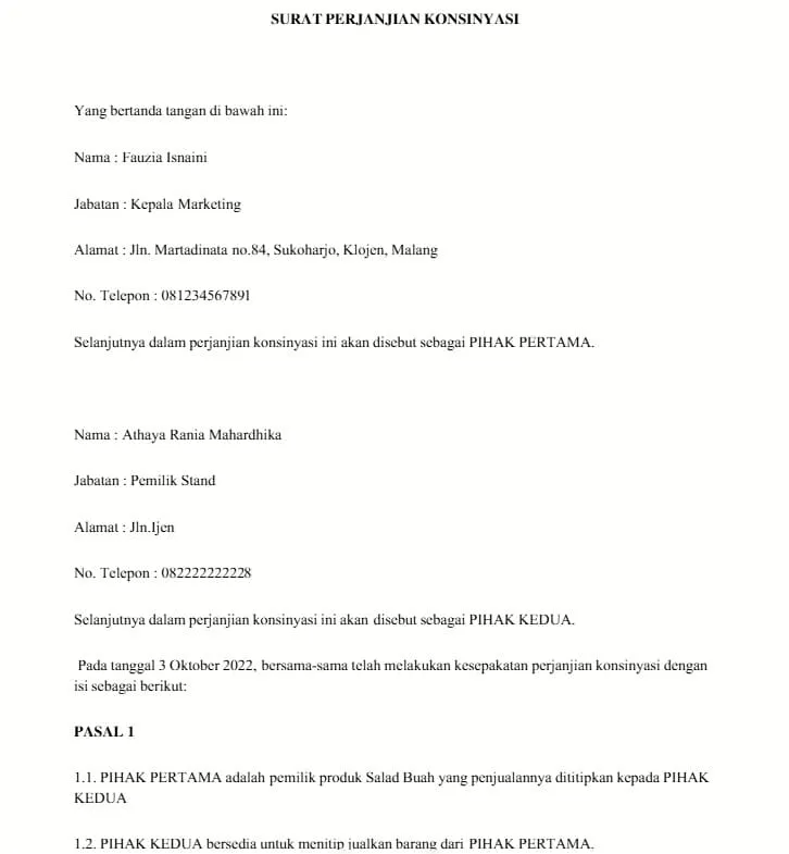 contoh surat konsinyasi 4