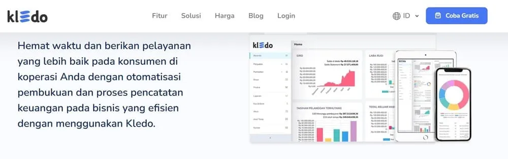 software akuntansi koperasi kledo