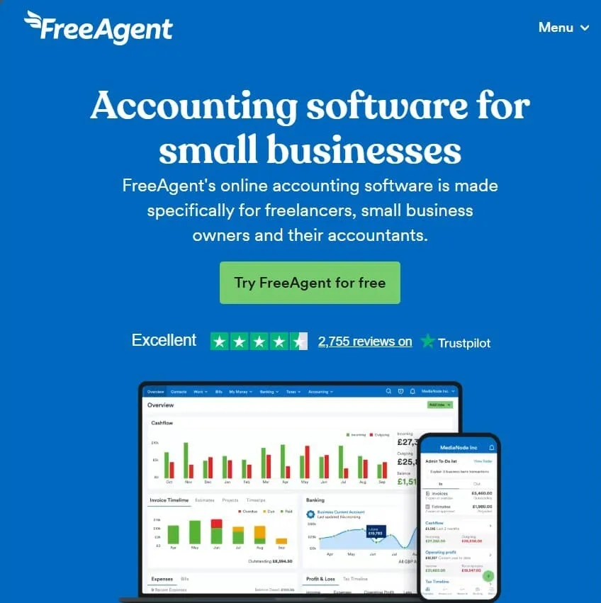 aplikasi keuangan perusahaan freeagent