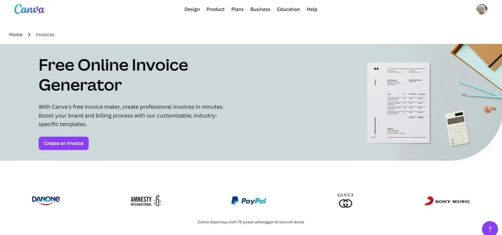 cara membuat invoice online 2