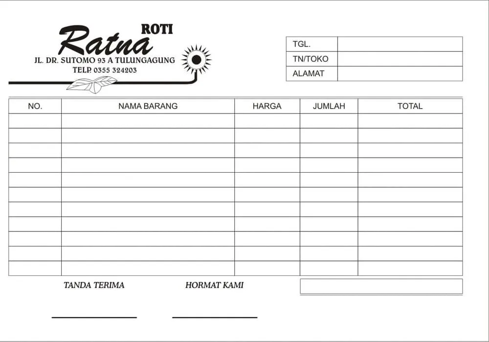 contoh nota kosong 3