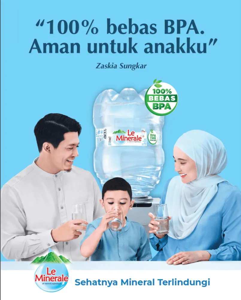 poster dan slogan iklan le minerale