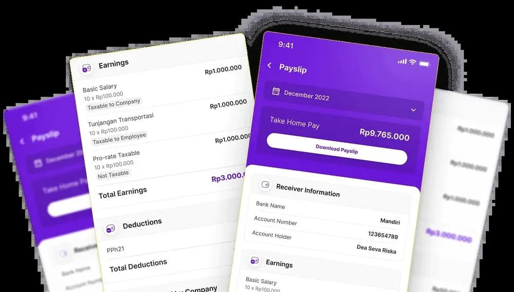 slip Gaji Online dari KantorKu HRIS