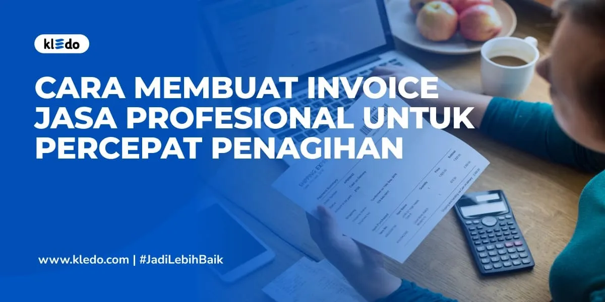 cara membuat invoice jasa profesional banner