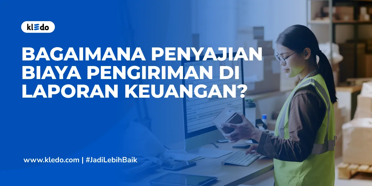 biaya pengiriman di laporan keuangan banner