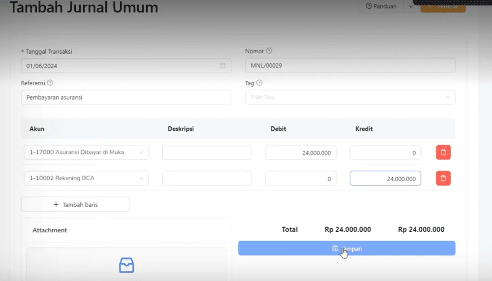 pencatatan premi asuransi dalam akuntansi 2