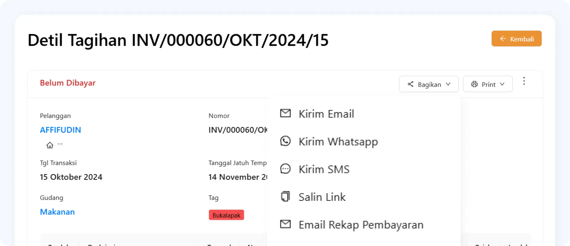 invoicing