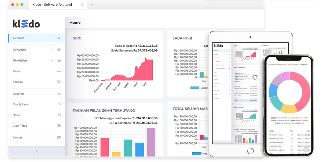 Image of Kledo accounting software