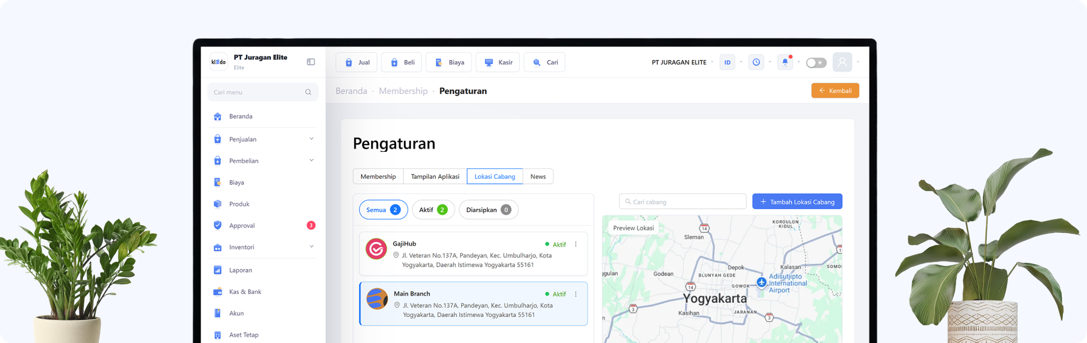 membership multi cabang