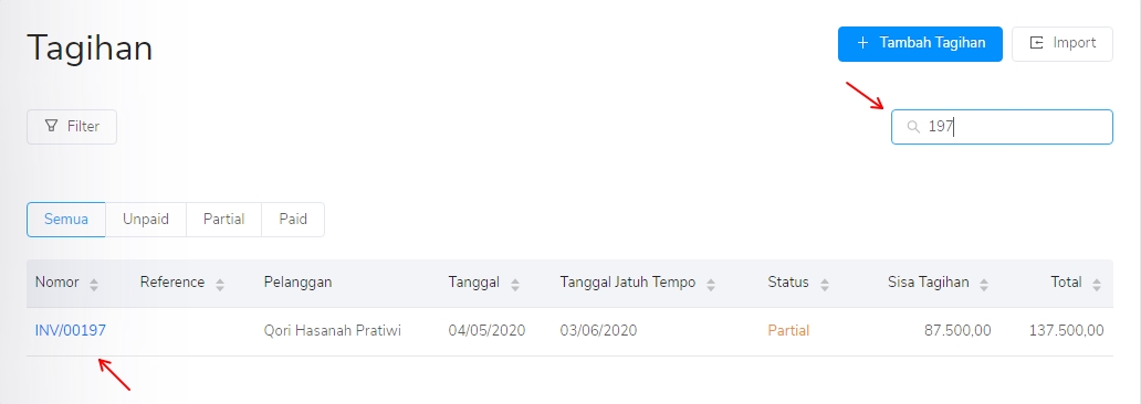 Cara Mencatat Pembayaran Tagihan Penjualan (Invoice) - Kledo