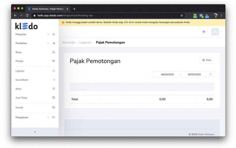 Pajak pemotongan