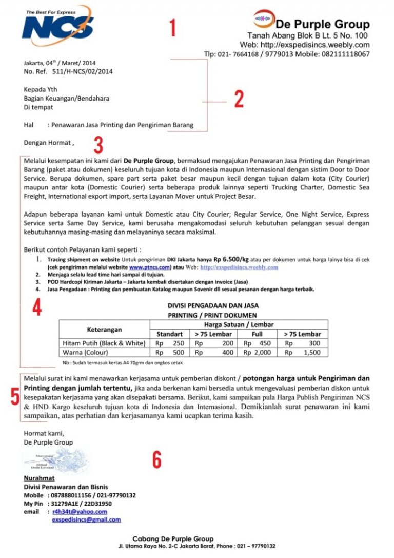 Contoh Penawaran Harga Excel - IMAGESEE