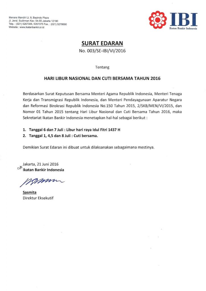 Contoh Senarai Edaran Surat