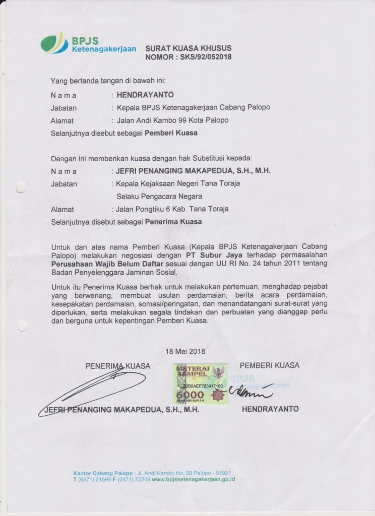 Contoh Surat Kuasa Khusus Pengacara : Surat Kuasa Khusus Pidana Narkotika - Surat kuasa personal perorangan adalah surat kuasa yang diberikan seseorang secara pribadi kepada orang lain guna melaksanakan.